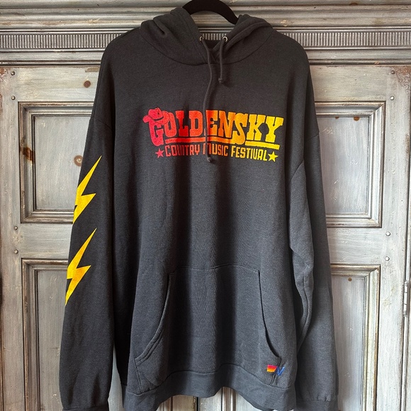 Aviator Nation GoldenSky 2024 Country Music Festival Hoodie NWOT XXL - Picture 5 of 11